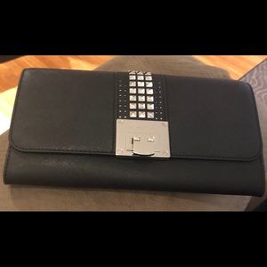 Michael kors studded clutch